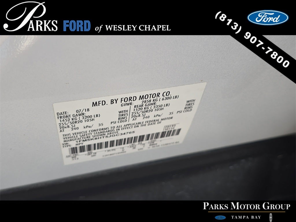 2018 Ford Explorer Platinum