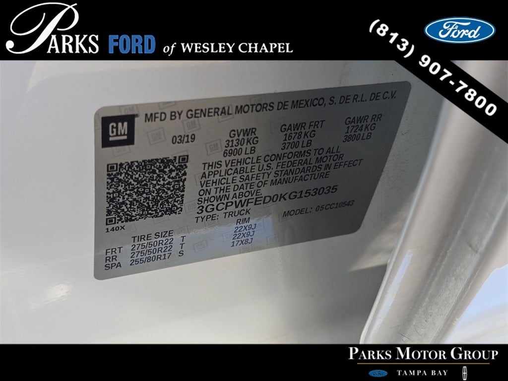 2019 Chevrolet Silverado 1500 High Country