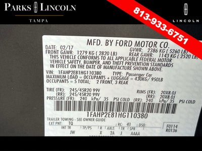 2017 Ford Taurus SEL