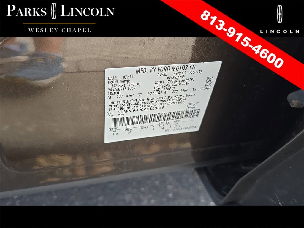 2019 Lincoln Nautilus Select