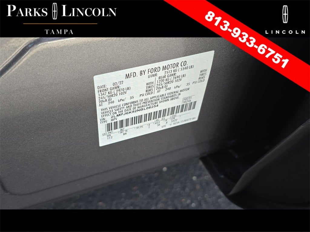 2022 Lincoln Nautilus Reserve