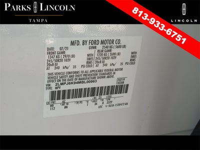 2021 Lincoln Nautilus Reserve