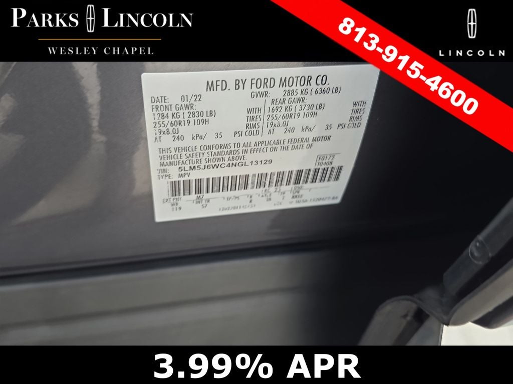 2022 Lincoln Aviator Standard