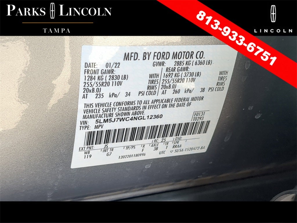 2022 Lincoln Aviator Reserve