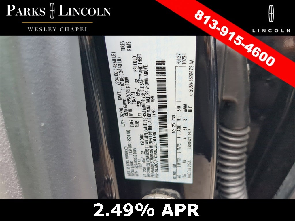 2020 Lincoln Corsair Standard