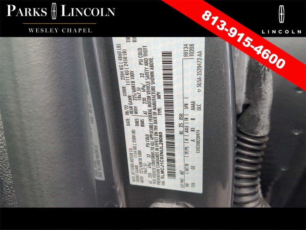 2022 Lincoln Corsair Standard