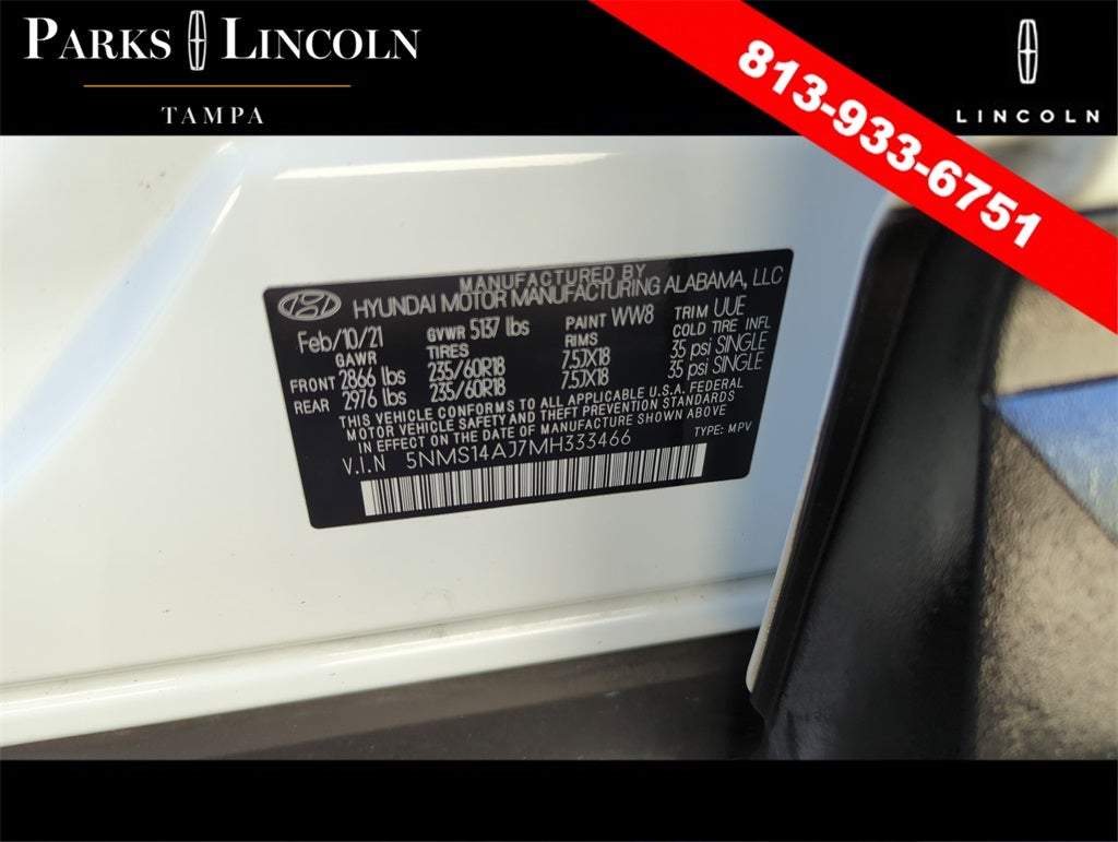 2021 Hyundai Santa Fe SE