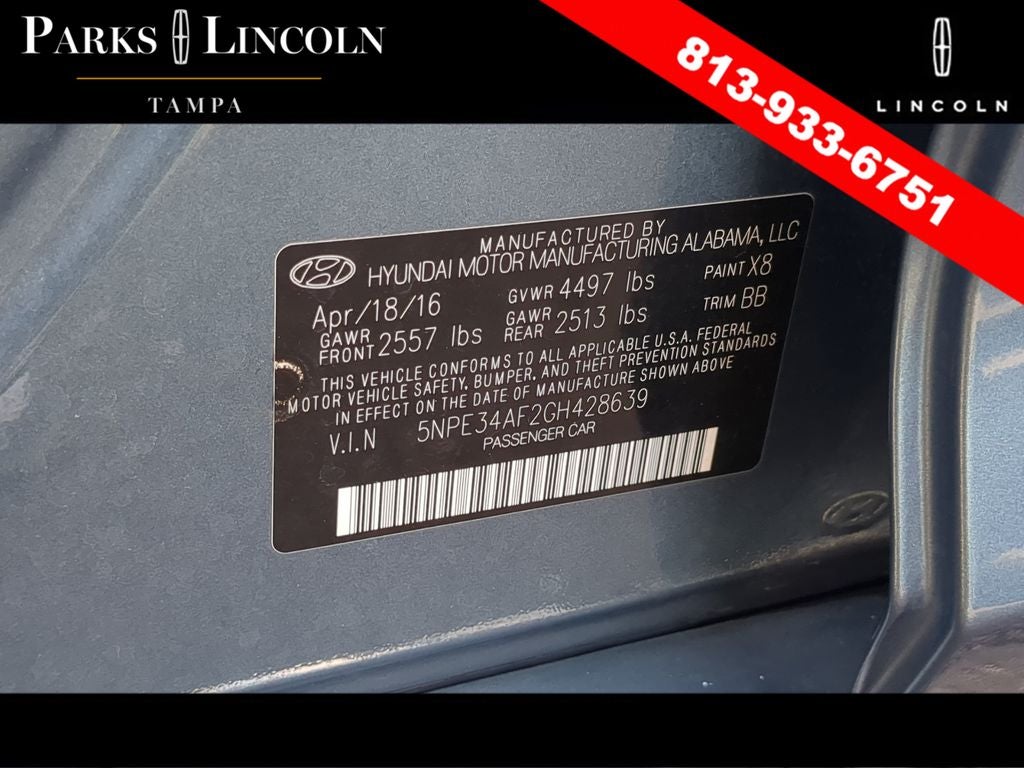2016 Hyundai Sonata Limited
