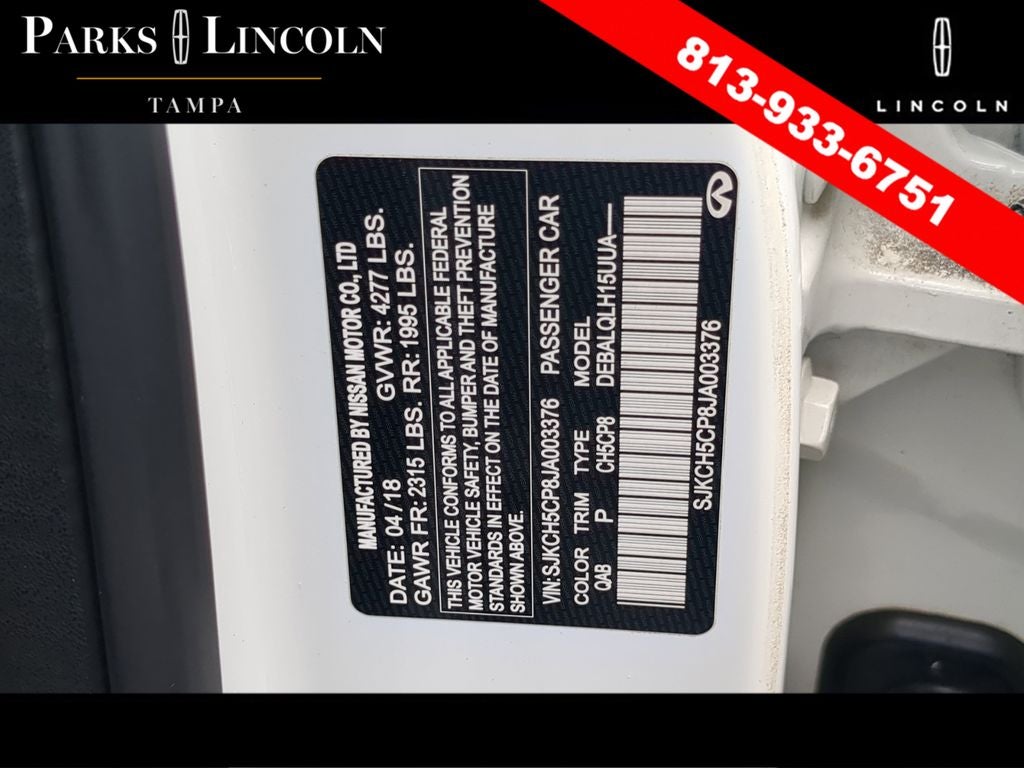 2018 INFINITI QX30 LUXE